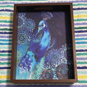 Peacock Decorative Tray